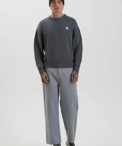 SALE Afends Mens White Noise - Hemp Knitted Jumper - Shadow 7 SALE Afends Mens White Noise - Hemp Knitted Jumper - Shadow