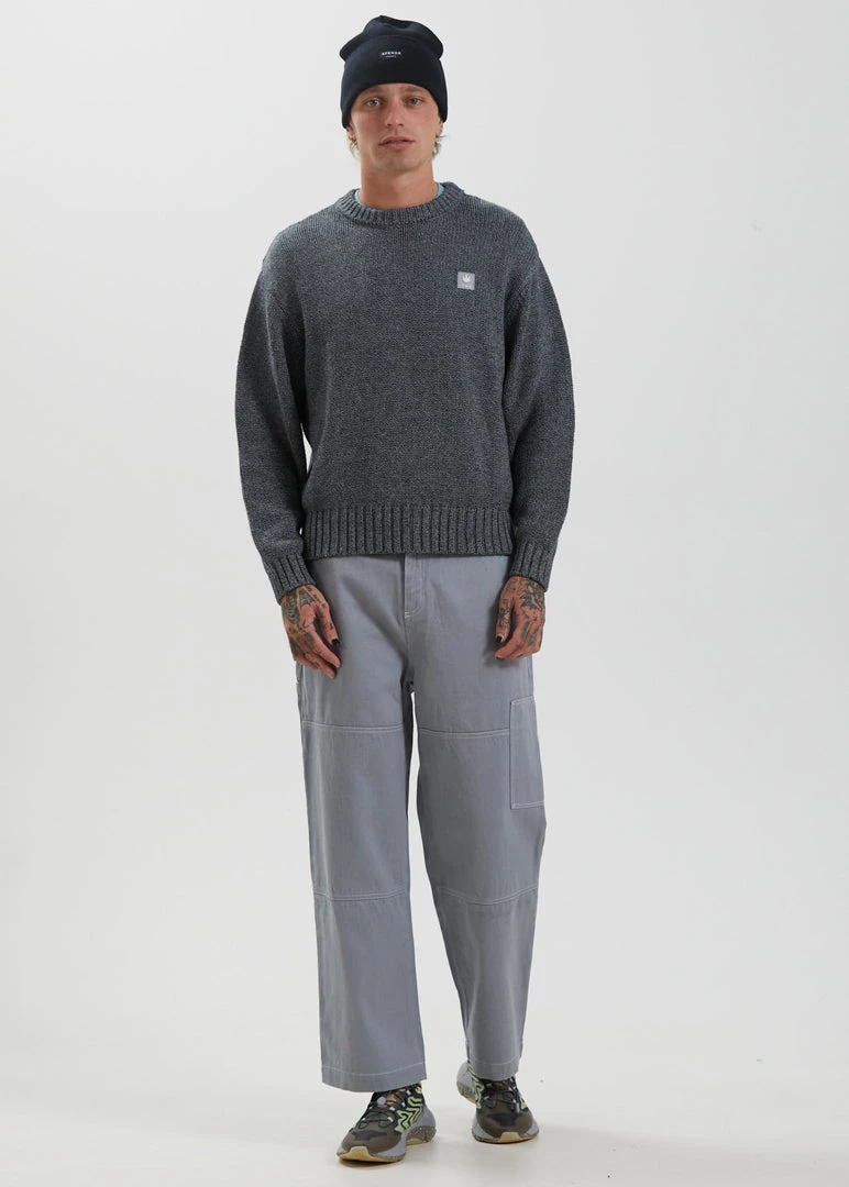 SALE Afends Mens White Noise - Hemp Knitted Jumper - Shadow 3 SALE Afends Mens White Noise - Hemp Knitted Jumper - Shadow