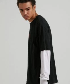 Afends Mens Other Days - Hemp Retro Fit T-Shirt - Black Clothing 8 Afends Mens Other Days - Hemp Retro Fit T-Shirt - Black Clothing