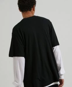 Afends Mens Other Days - Hemp Retro Fit T-Shirt - Black Clothing 9 Afends Mens Other Days - Hemp Retro Fit T-Shirt - Black Clothing