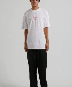 Clothing Afends Mens Other Days - Hemp Retro Fit T-Shirt - White