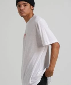 Clothing Afends Mens Other Days - Hemp Retro Fit T-Shirt - White