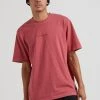 Clothing Afends Mens Transit - Recycled Retro Fit T-Shirt - Rose