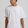 Afends Mens Transit - Recycled Retro Fit T-Shirt - White