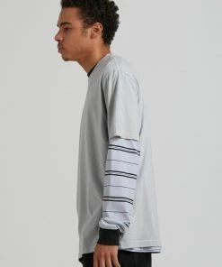 Afends Mens Transit - Recycled Retro Fit T-Shirt - Glacier Clothing