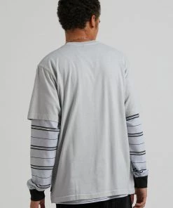 Afends Mens Transit - Recycled Retro Fit T-Shirt - Glacier Clothing
