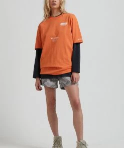 Clothing Afends Unisex Maximum - Unisex Organic Retro Fit T-Shirt - Sunset