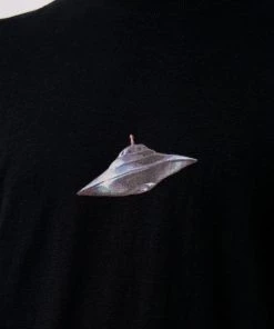 Clothing Afends Unisex Experiment - Unisex Hemp Retro Graphic T-Shirt - Black