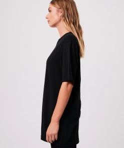 Clothing Afends Unisex Experiment - Unisex Hemp Retro Graphic T-Shirt - Black