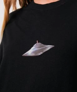 Clothing Afends Unisex Experiment - Unisex Hemp Retro Graphic T-Shirt - Black