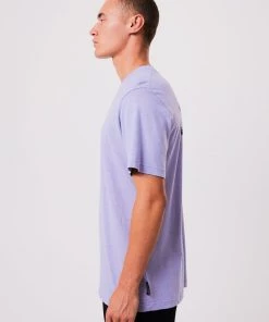 Afends Unisex Experiment - Unisex Hemp Retro Graphic T-Shirt - Violet