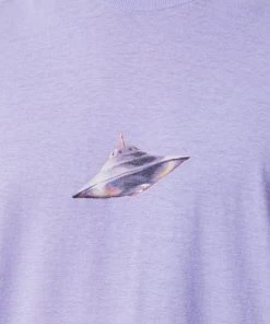 Afends Unisex Experiment - Unisex Hemp Retro Graphic T-Shirt - Violet