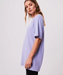 Afends Unisex Experiment - Unisex Hemp Retro Graphic T-Shirt - Violet