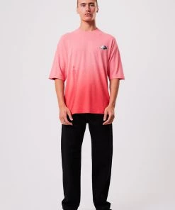 Clothing Afends Unisex Galaxy - Unisex Hemp Oversized Graphic T-Shirt - Sunrise