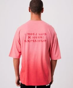 Clothing Afends Unisex Galaxy - Unisex Hemp Oversized Graphic T-Shirt - Sunrise