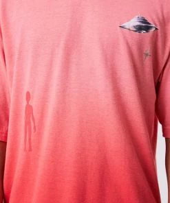 Clothing Afends Unisex Galaxy - Unisex Hemp Oversized Graphic T-Shirt - Sunrise