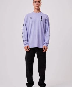 Afends Unisex Experiment - Unisex Hemp Long Sleeve Graphic T-Shirt - Violet Clothing 18 Afends Unisex Experiment - Unisex Hemp Long Sleeve Graphic T-Shirt - Violet Clothing