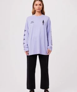Afends Unisex Experiment - Unisex Hemp Long Sleeve Graphic T-Shirt - Violet Clothing 19 Afends Unisex Experiment - Unisex Hemp Long Sleeve Graphic T-Shirt - Violet Clothing