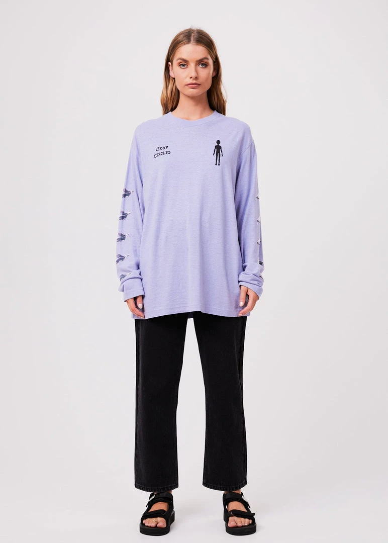 Afends Unisex Experiment - Unisex Hemp Long Sleeve Graphic T-Shirt - Violet Clothing 10 Afends Unisex Experiment - Unisex Hemp Long Sleeve Graphic T-Shirt - Violet Clothing