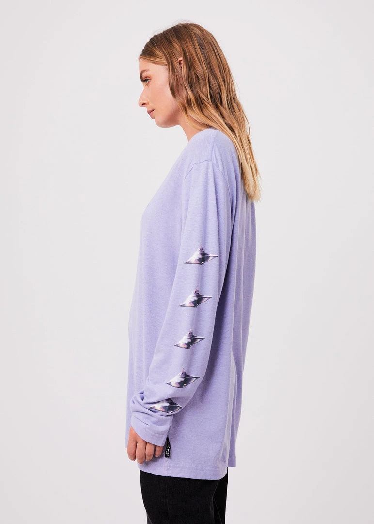 Afends Unisex Experiment - Unisex Hemp Long Sleeve Graphic T-Shirt - Violet Clothing 6 Afends Unisex Experiment - Unisex Hemp Long Sleeve Graphic T-Shirt - Violet Clothing