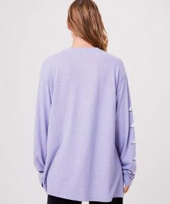 Afends Unisex Experiment - Unisex Hemp Long Sleeve Graphic T-Shirt - Violet Clothing 17 Afends Unisex Experiment - Unisex Hemp Long Sleeve Graphic T-Shirt - Violet Clothing