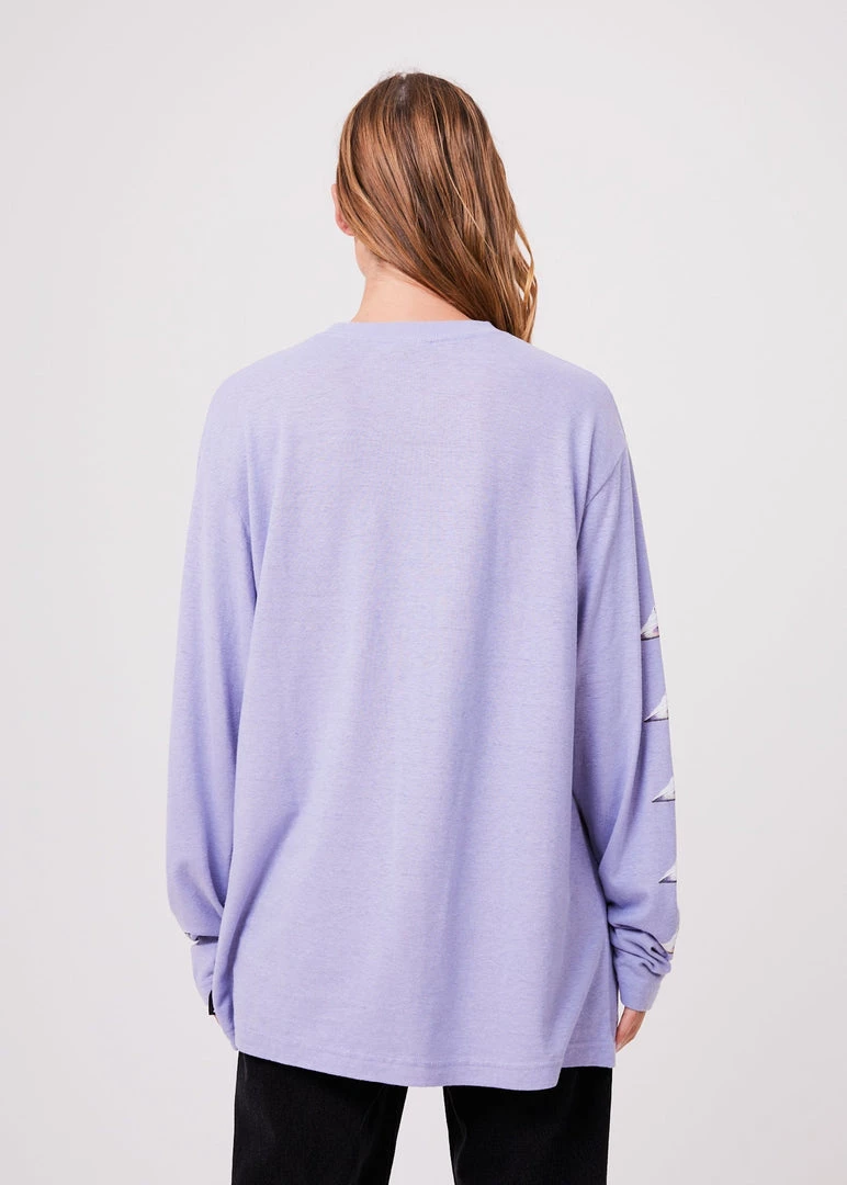 Afends Unisex Experiment - Unisex Hemp Long Sleeve Graphic T-Shirt - Violet Clothing 8 Afends Unisex Experiment - Unisex Hemp Long Sleeve Graphic T-Shirt - Violet Clothing