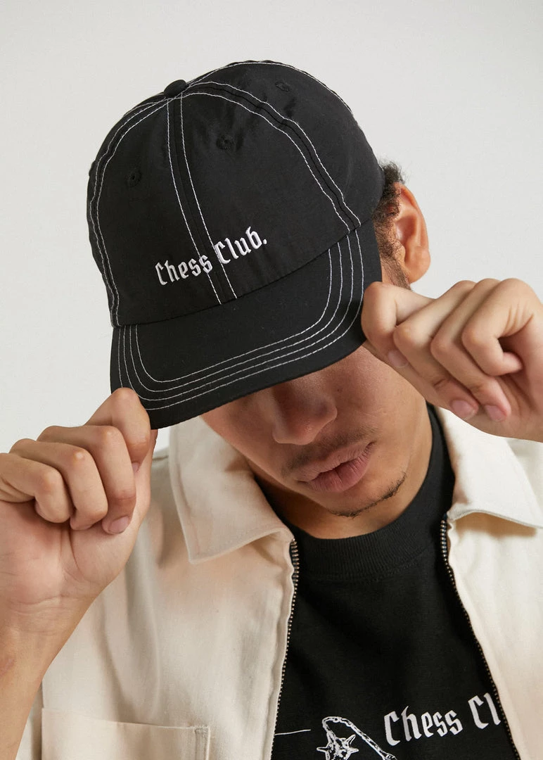 Clothing Afends Unisex Chess Club - Recycled Cap - Black 5 Clothing Afends Unisex Chess Club - Recycled Cap - Black