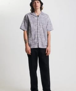 Afends Mens Cadet - Organic Short Sleeve Shirt - Camo