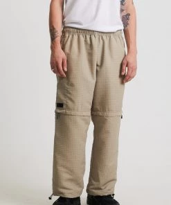 Afends Mens Checkmate - Recycled Zip Off Spray Pants - Beach Clothing