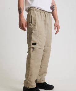 Afends Mens Checkmate - Recycled Zip Off Spray Pants - Beach Clothing