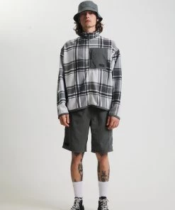 Afends Unisex Sybil - Unisex Recycled Zip Up Jumper - Jungle Green