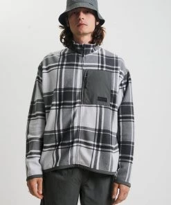 Afends Unisex Sybil - Unisex Recycled Zip Up Jumper - Jungle Green