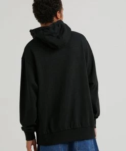 SALE Afends Mens Revolt - Hemp Hoodie - Black
