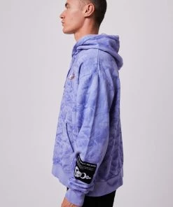 Clothing Afends Unisex Crop Circles - Unisex Hemp Hoodie - Violet Wash 13 Clothing Afends Unisex Crop Circles - Unisex Hemp Hoodie - Violet Wash