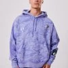 Clothing Afends Unisex Crop Circles - Unisex Hemp Hoodie - Violet Wash