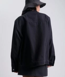 Clothing Afends Unisex Mass - Unisex Organic Canvas Jacket - Charcoal 15 Clothing Afends Unisex Mass - Unisex Organic Canvas Jacket - Charcoal