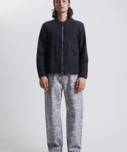 Clothing Afends Unisex Mass - Unisex Organic Canvas Jacket - Charcoal 10 Clothing Afends Unisex Mass - Unisex Organic Canvas Jacket - Charcoal