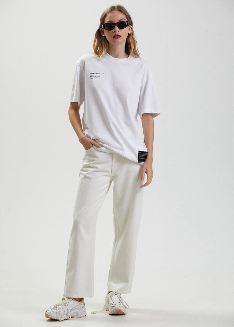 Afends Mens Reynolds - Unisex Organic Retro T-Shirt - White Clothing 6 Afends Mens Reynolds - Unisex Organic Retro T-Shirt - White Clothing