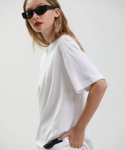 Afends Mens Reynolds - Unisex Organic Retro T-Shirt - White Clothing 17 Afends Mens Reynolds - Unisex Organic Retro T-Shirt - White Clothing