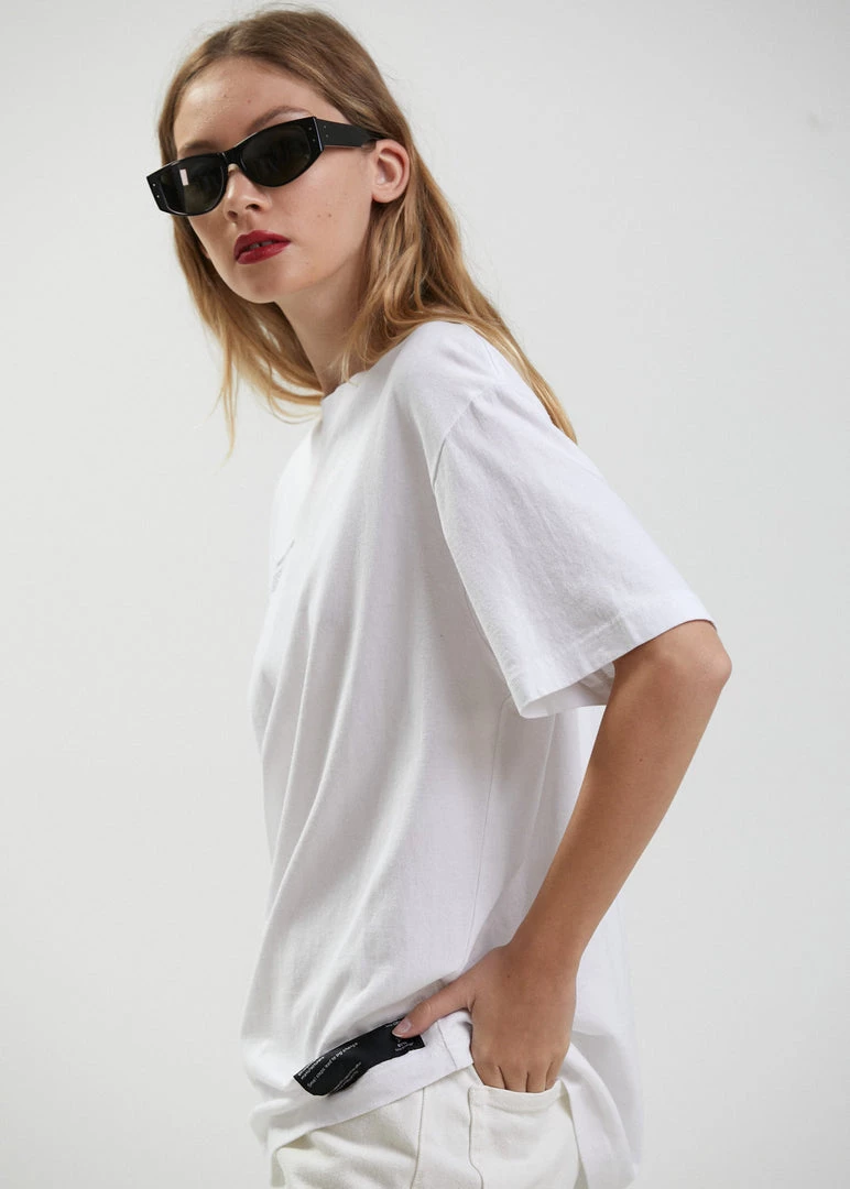 Afends Mens Reynolds - Unisex Organic Retro T-Shirt - White Clothing 8 Afends Mens Reynolds - Unisex Organic Retro T-Shirt - White Clothing