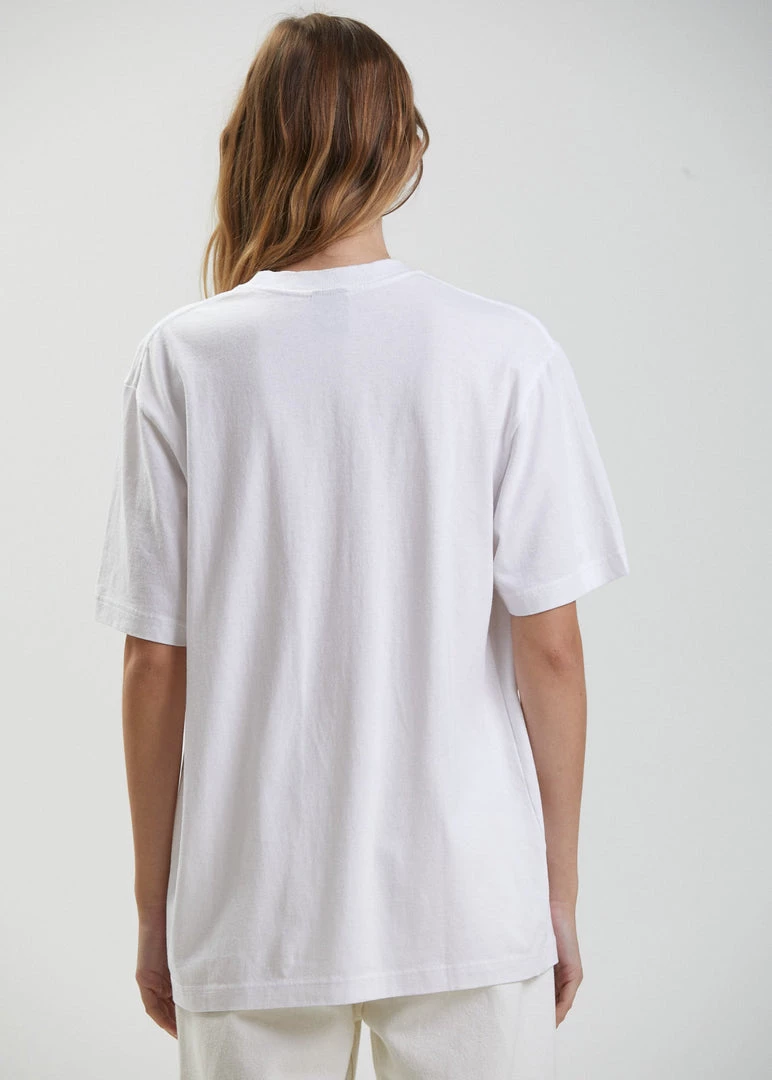 Afends Mens Reynolds - Unisex Organic Retro T-Shirt - White Clothing 10 Afends Mens Reynolds - Unisex Organic Retro T-Shirt - White Clothing