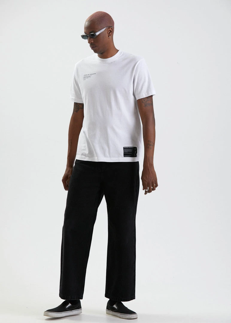 Afends Mens Reynolds - Unisex Organic Retro T-Shirt - White Clothing 5 Afends Mens Reynolds - Unisex Organic Retro T-Shirt - White Clothing