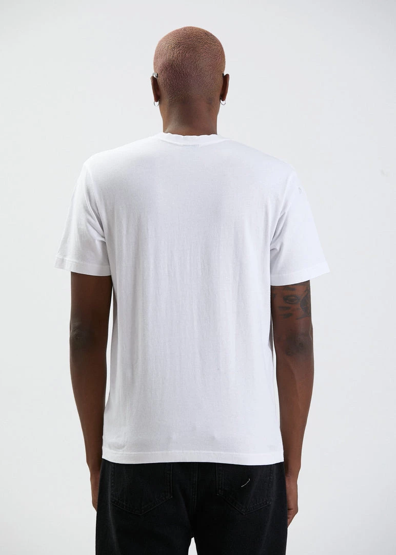 Afends Mens Reynolds - Unisex Organic Retro T-Shirt - White Clothing 9 Afends Mens Reynolds - Unisex Organic Retro T-Shirt - White Clothing