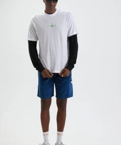 Clothing Afends Mens Enlighten - Hemp Retro T-Shirt - White