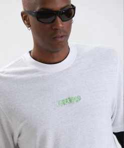 Clothing Afends Mens Enlighten - Hemp Retro T-Shirt - White