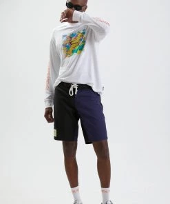 Clothing Afends Mens Reborn - Hemp Fixed Waist Boardshorts - Multi