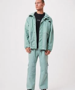 Afends Mens Patrol - Unisex Recycled Summer Anorak - Sage Clothing