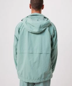 Afends Mens Patrol - Unisex Recycled Summer Anorak - Sage Clothing