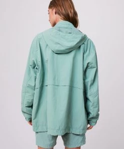 Afends Mens Patrol - Unisex Recycled Summer Anorak - Sage Clothing