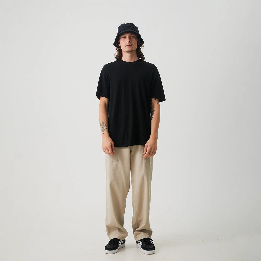 NEW ARRIVALS Afends Mens Classic - Hemp Retro T-Shirt - Black 6 NEW ARRIVALS Afends Mens Classic - Hemp Retro T-Shirt - Black
